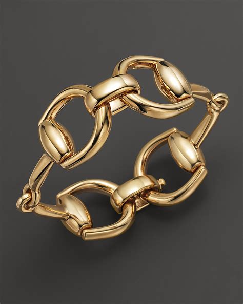 Gucci Gold Horsebit Bracelet 